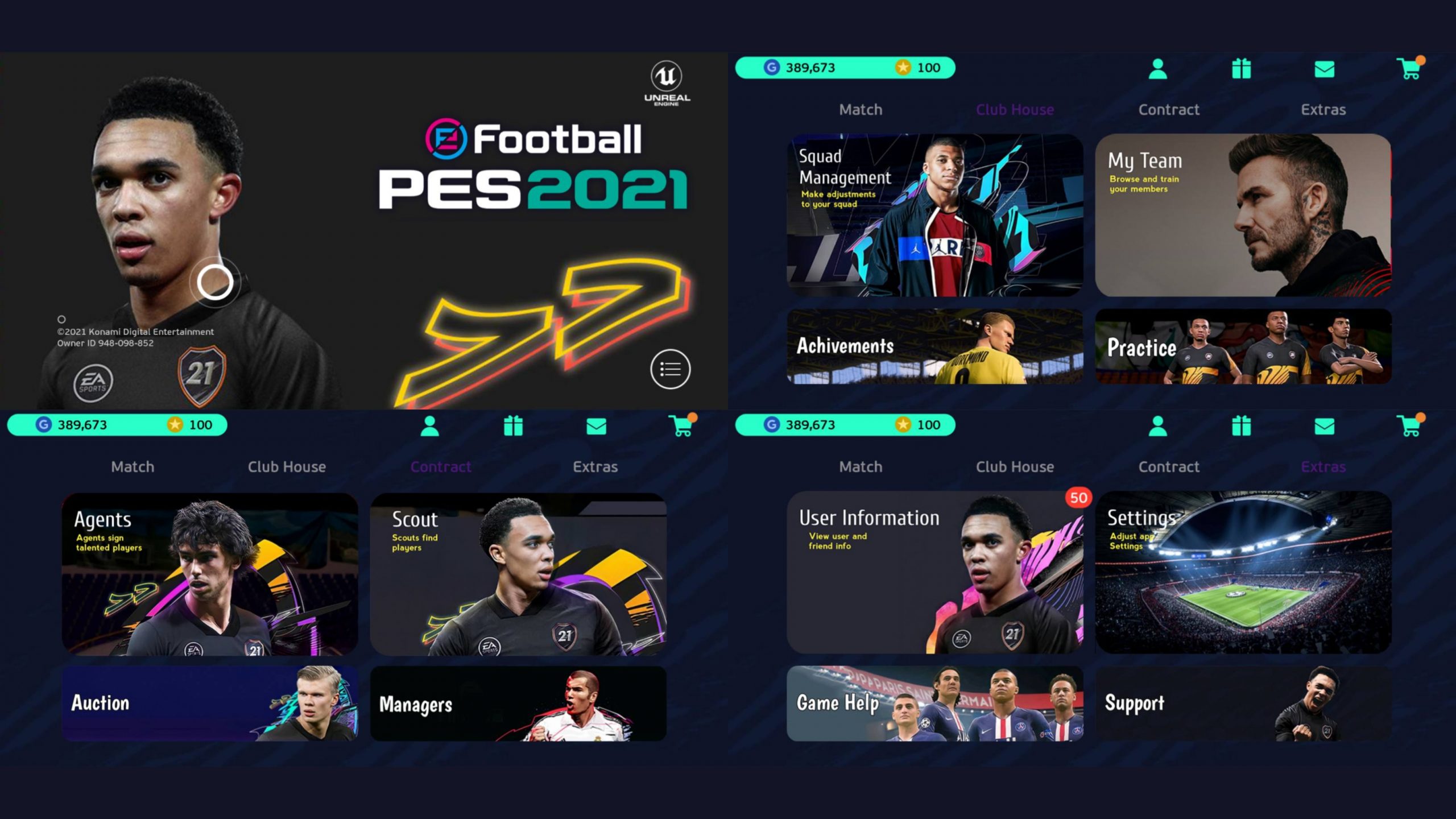 eFootball PES 2021 Mobile 5.5.0 FIFA Theme Patch Android