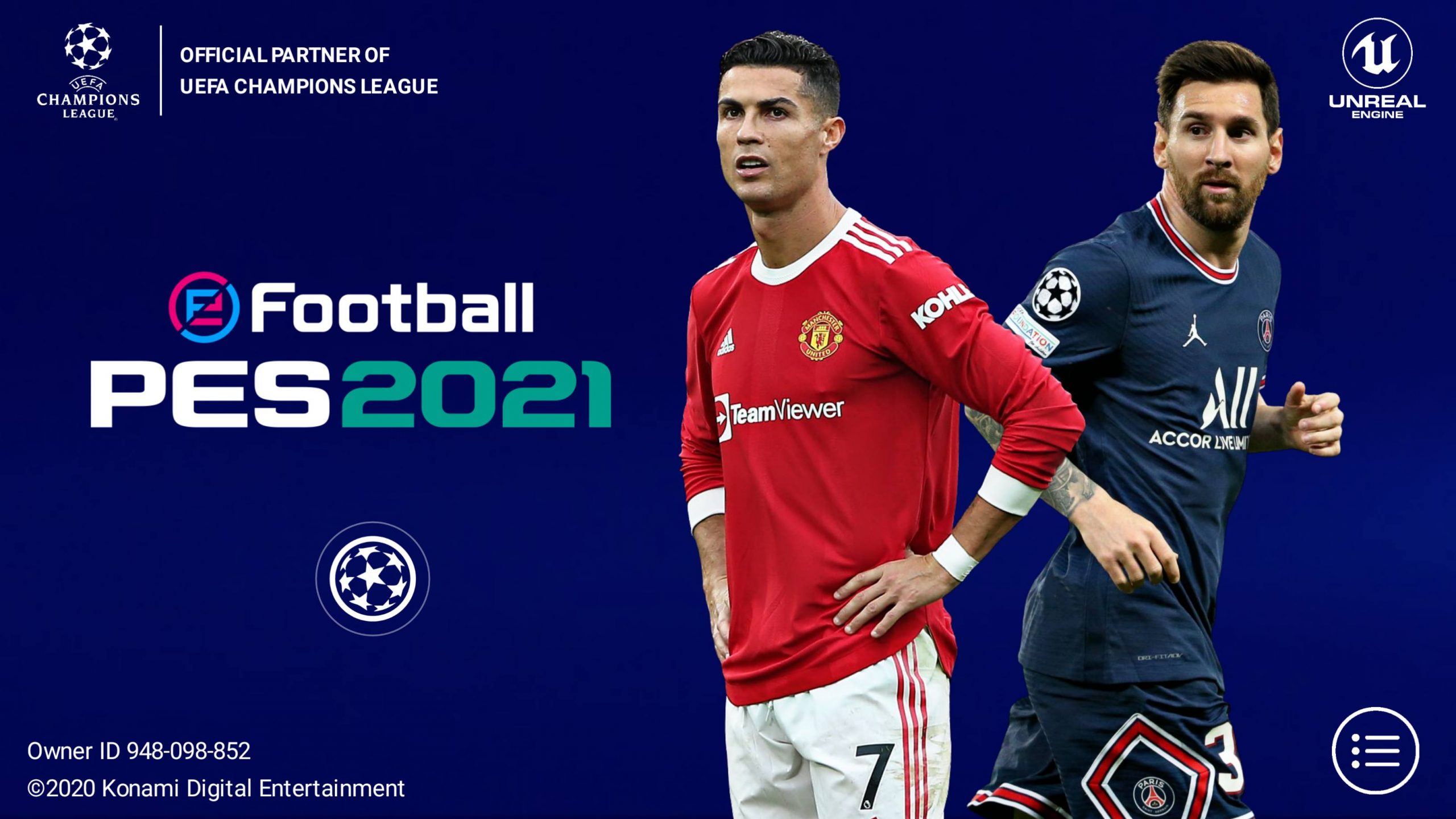 eFootball PES 2021 Mobile 5.5.0 UEFA Champions League Patch Android