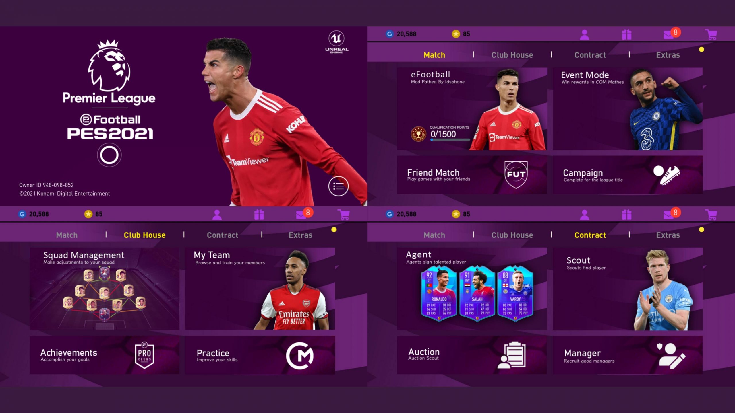 eFootball PES 2021 Mobile 5.6.0 Premier League Graphics Patch Android