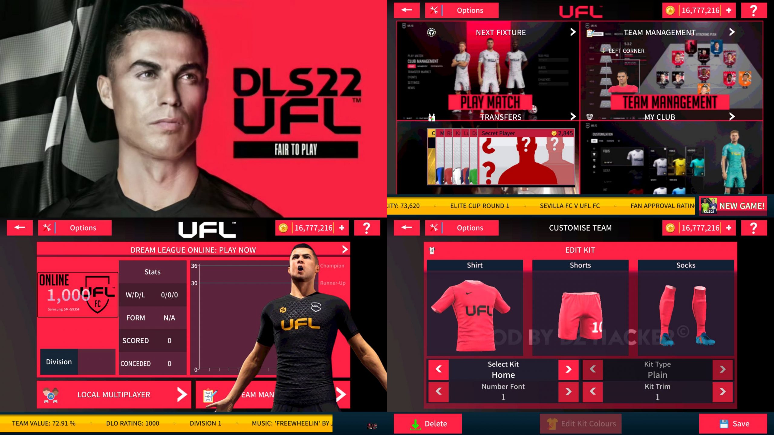 UFL MOD DLS 22 Android Offline 400 MB Best Graphics