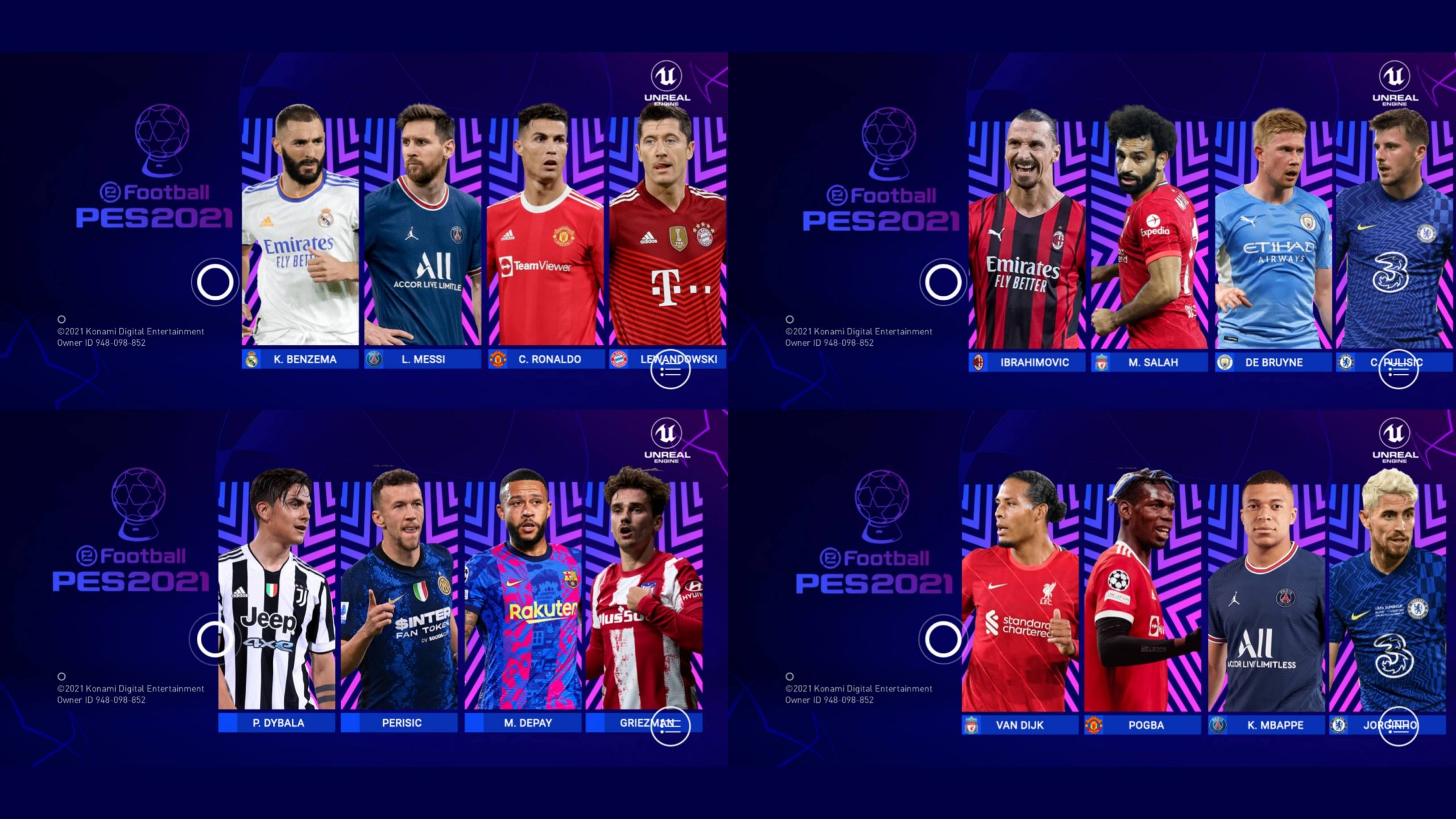 eFootball PES 2021 Mobile 5.7.0 Champions League Graphics Patch Android