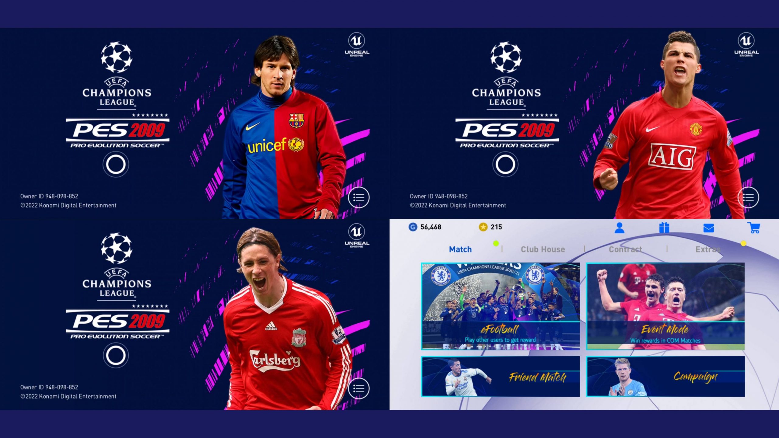 eFootball PES 2021 Mobile 5.7.0 UEFA Champions League Classic Patch Android