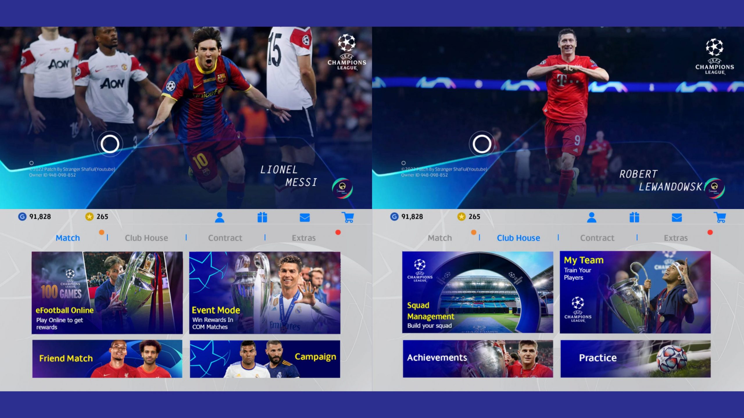 eFootball PES 2021 Mobile 5.7.0 UEFA Champions League Legends Patch Android