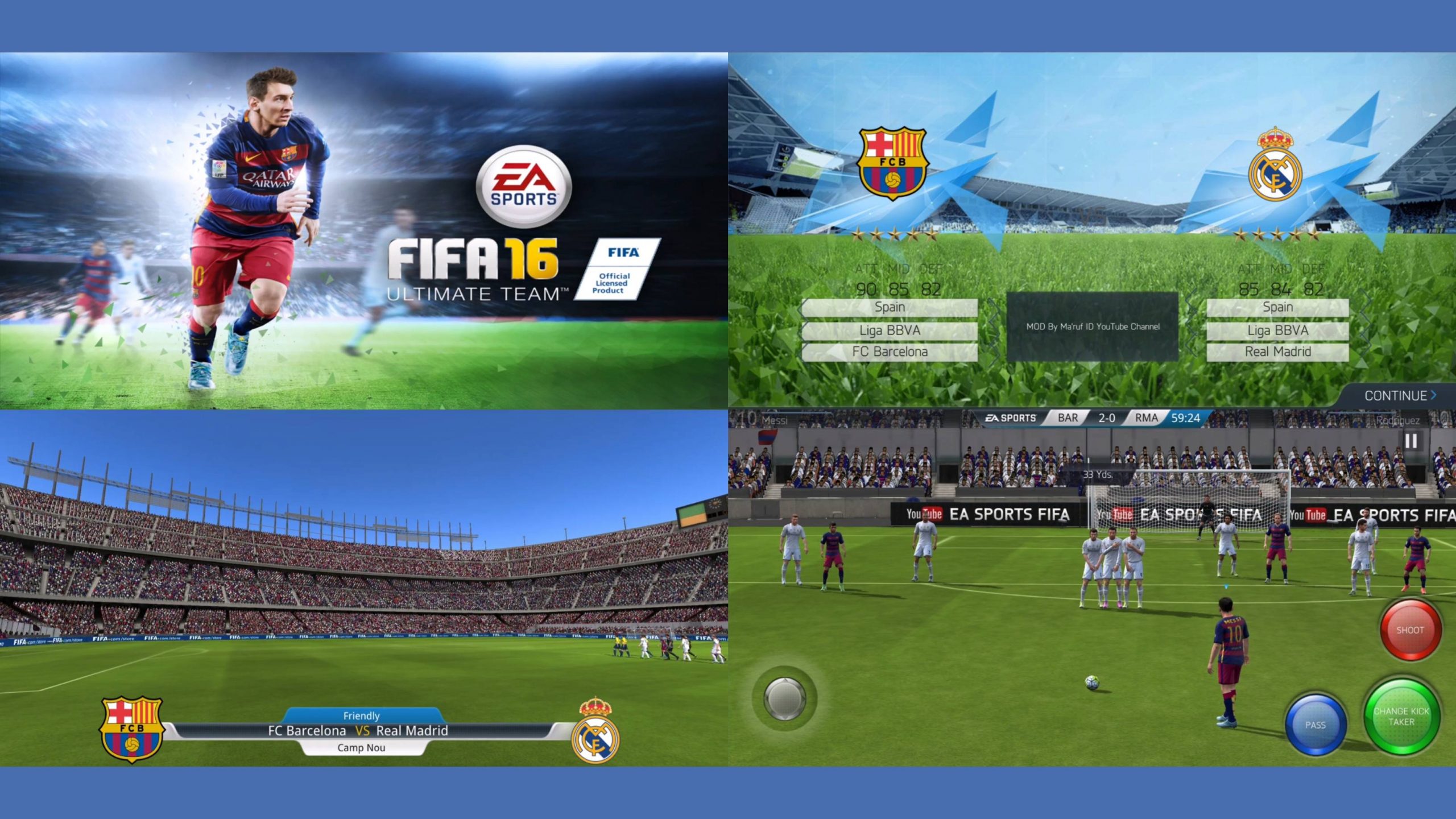 FIFA 16 Mobile Official Android Offline New Update Fix Full Match, All Teams