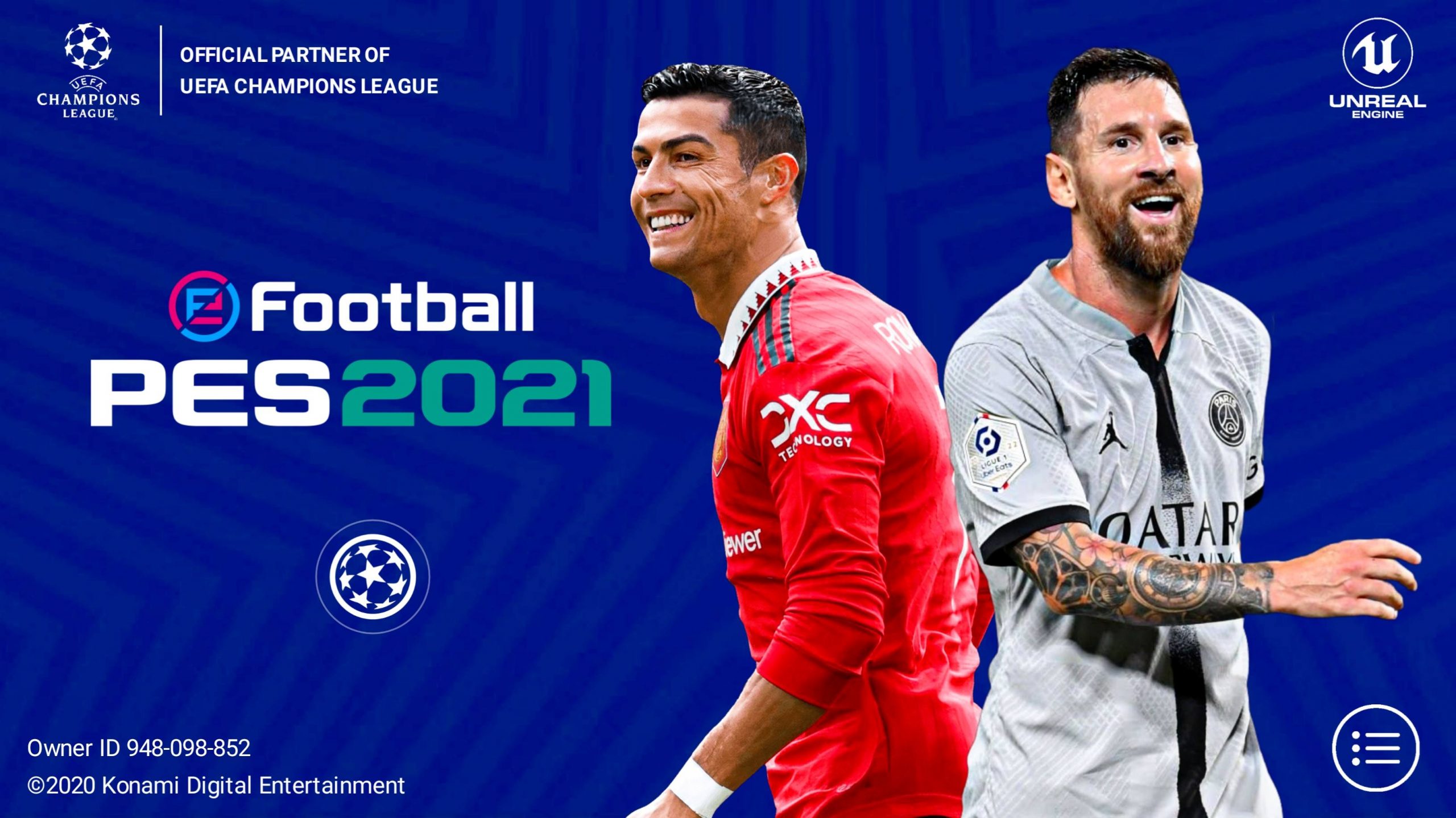 eFootball PES 2021 Mobile Chinese 5.8.0 UEFA Champions League Patch Android