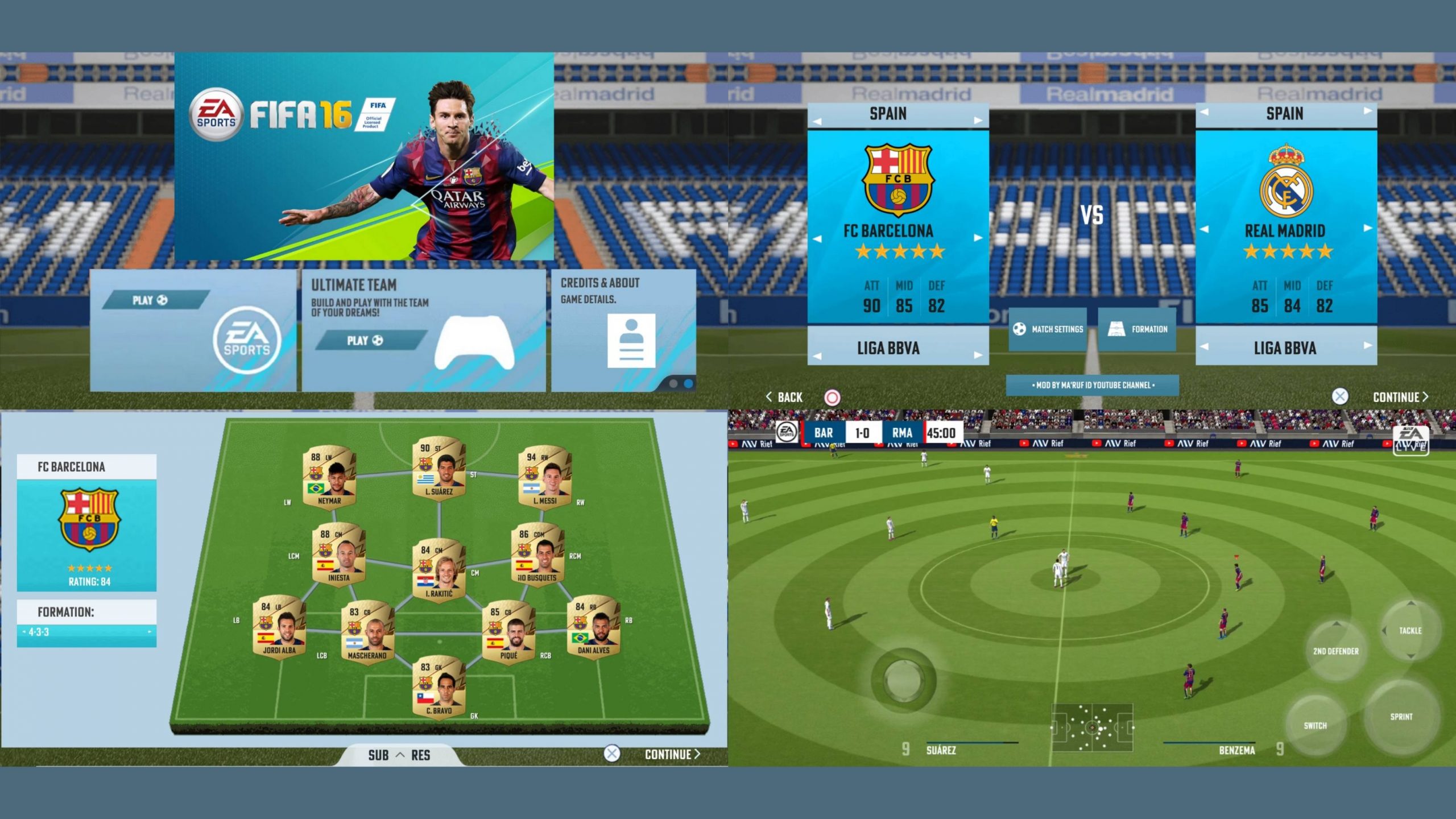 FIFA 16 Mobile Patch PS4 Edition Android Offline New Update v5