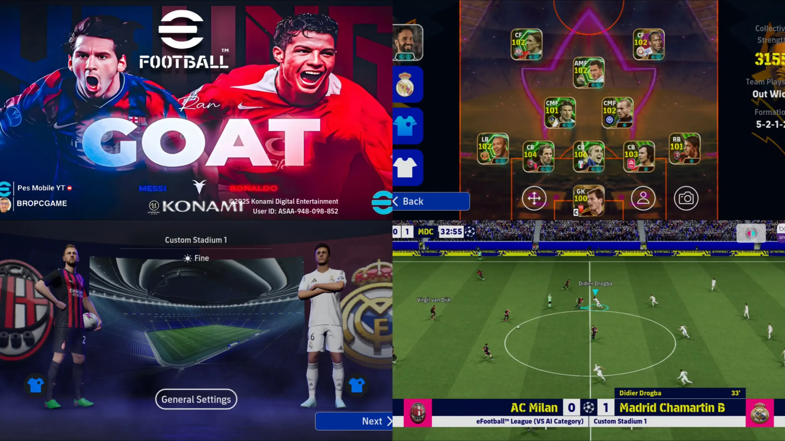 eFootball 2026 Mobile New Graphics,Kits Patch Android